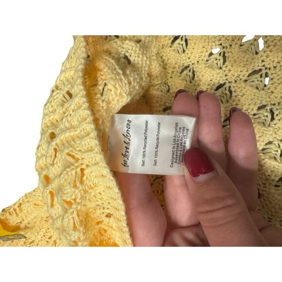 For Love‎ And Lemons Revolve Charlotte Knit *Set* in Yellow Size Large NWT - Picture 6 of 6